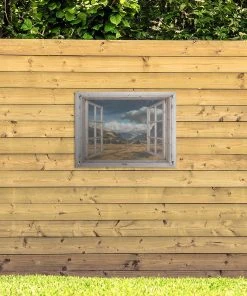 MuchoWow Outdoor-Poster 80x60 Holz - Aussicht -Gartenaccessoires Verkäufe 2022 1eb9696c43fb40d0aa685d76b47e6713