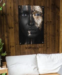 MuchoWow Outdoor-Poster 60x90 Frau - Blattgold -Gartenaccessoires Verkäufe 2022 1effb531131a430eb313f2517568689d