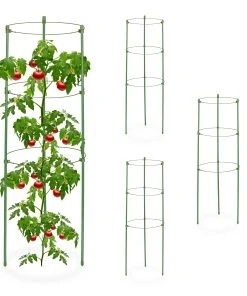 Relaxdays Rankhilfe 4er Set 60 cm