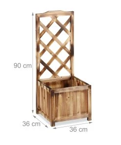 Relaxdays Rankkasten mit Rankgitter gebrannt - 36 x 90 x 36 cm -Gartenaccessoires Verkäufe 2022 24ac88563eaa48a7a3d33e895d34dc30