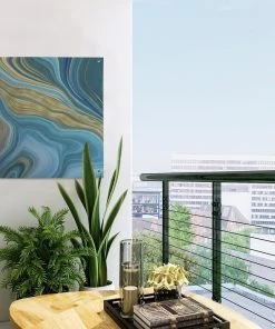 MuchoWow Outdoor-Poster 50x50 Marmor - Wellen -Gartenaccessoires Verkäufe 2022 26be6f9c24f04459babc86b2e9832bef