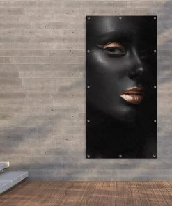 MuchoWow Outdoor-Poster 80x160 Frau - Make-up -Gartenaccessoires Verkäufe 2022 2a02919438a247dfb46fcee341e23031 1