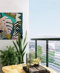 MuchoWow Outdoor-Poster 50x50 Blätter - Farben -Gartenaccessoires Verkäufe 2022 2ac8e65a9143423581b24e3e11f304af