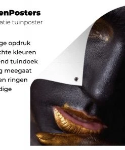 MuchoWow Outdoor-Poster 100x100 Frau - Gold - -Gartenaccessoires Verkäufe 2022 2b9a0698a23746a7a9792d48c2227bad.cropped 45 19 1455 962.processed