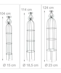 Relaxdays Rankhilfe Obelisk 3er Set -Gartenaccessoires Verkäufe 2022 2b9d5d88058744608998d02ba320154c