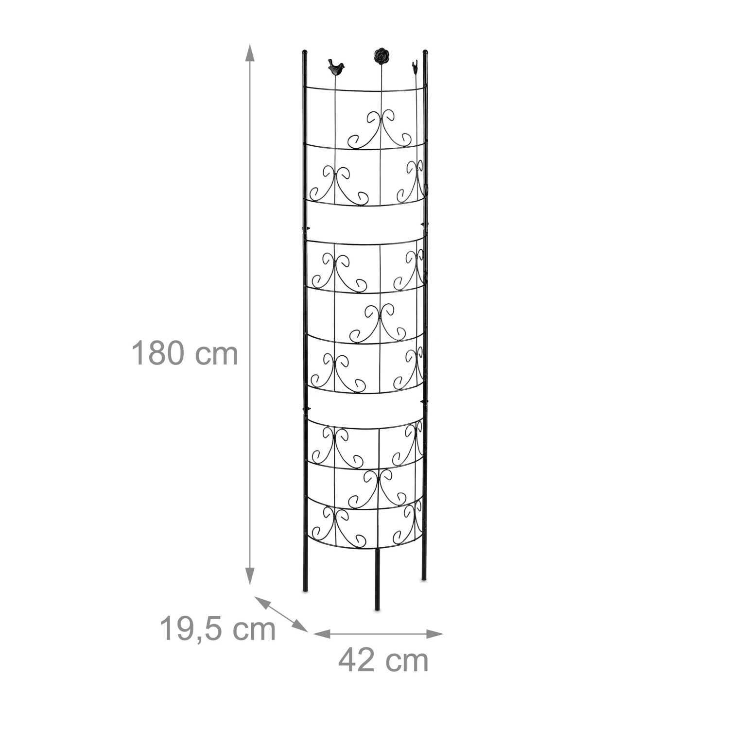 Relaxdays Vintage Rankgitter aus Metall 11 Relaxdays Vintage Rankgitter aus Metall – Bild 9