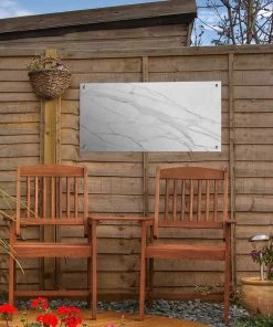MuchoWow Outdoor-Poster 60x30 Marmor - Weiß - -Gartenaccessoires Verkäufe 2022 2c67466ee0034d6996fad32acb01ab8f