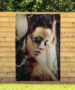 MuchoWow Outdoor-Poster 120x180 Frau - Gold - -Gartenaccessoires Verkäufe 2022 2ef4c3ae68534f3ca0d57b087342fa98