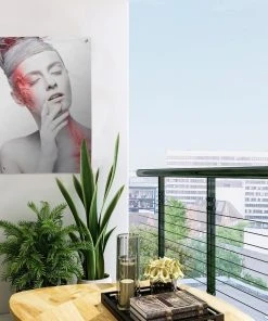 MuchoWow Outdoor-Poster 40x60 Frau - Weiß - -Gartenaccessoires Verkäufe 2022 30e762bb9ca542d7a77940d25e63f8fa