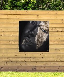 MuchoWow Outdoor-Poster 100x100 Frau - Gold - -Gartenaccessoires Verkäufe 2022 30f642b04cd34627b6c8da52d0f758dd