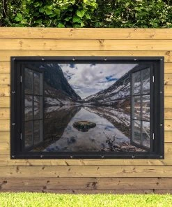 MuchoWow Outdoor-Poster 180x120 Aussicht - -Gartenaccessoires Verkäufe 2022 3178f47fe608486e8c5e941c11951af4