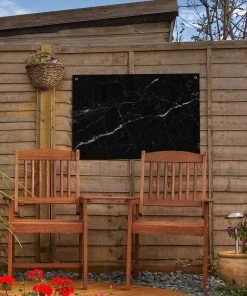 MuchoWow Outdoor-Poster 60x40 Marmor - Schwarz -Gartenaccessoires Verkäufe 2022 324968f2acce4af195424d9eb548ed0e
