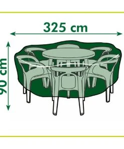 NATURE Gartenmöbel-Abdeckung für runde Tische - Nature Gartenmöbel-Abdeckung für runde Tische 325x325x90 cm -Gartenaccessoires Verkäufe 2022 32c0ede501e04a2e9e8b2fe7908652ae