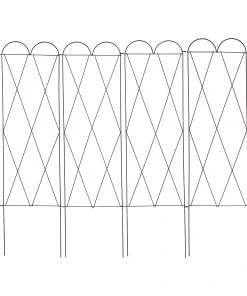 Relaxdays 4-teiliges Rankgitter Rostoptik 3er Set -Gartenaccessoires Verkäufe 2022 332390660af64b199957450694003c43