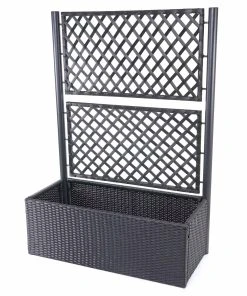 Poly-Rattan Rankgitter HWC-D76 - Anthrazit