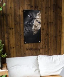 MuchoWow Outdoor-Poster 40x80 Frau - Gold - -Gartenaccessoires Verkäufe 2022 35b420b174944df6b89df83618435512