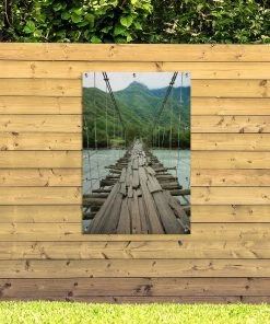 MuchoWow Outdoor-Poster 80x120 Brücke - Holz - -Gartenaccessoires Verkäufe 2022 361885995920412fb9d5a997152095ca
