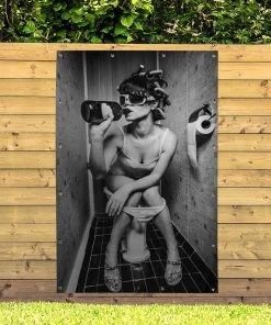 MuchoWow Outdoor-Poster 120x180 Frau - Getränk -Gartenaccessoires Verkäufe 2022 3625192235b4458fa05e785e2b62e5ea