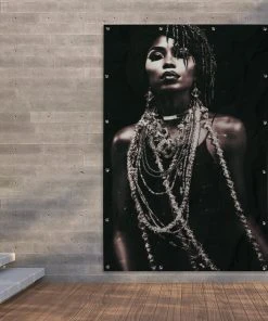 MuchoWow Outdoor-Poster 120x180 Frau - Schmuck -Gartenaccessoires Verkäufe 2022 384efd2b7fec4767b5a3187d80ac5dbe