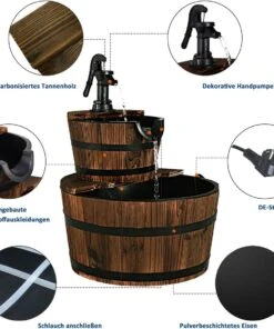 Costway Brunnen Holz Gartenbrunnen -Gartenaccessoires Verkäufe 2022 39153963600b45eb8419aec5dacbeaf8