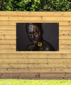 MuchoWow Outdoor-Poster 120x80 Frau - Gold - -Gartenaccessoires Verkäufe 2022 3b436100aeee4721b0e069afcf378f5f