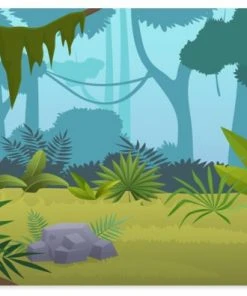 MuchoWow Outdoor-Poster 60x30 Dschungel -