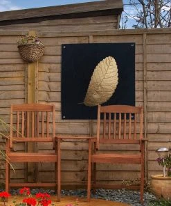 MuchoWow Outdoor-Poster 50x50 Gold - Blatt - -Gartenaccessoires Verkäufe 2022 3c8e3b670c2b4a0b94d5cb4724b464ec