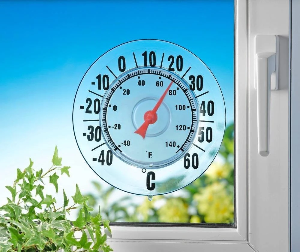 WENKO Fensterthermometer, Montage ohne Bohren 4 WENKO Fensterthermometer, Montage ohne Bohren – Bild 2