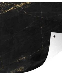 MuchoWow Outdoor-Poster 90x60 Marmor - Schwarz