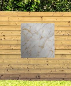 MuchoWow Outdoor-Poster 100x100 Marmor - Weiß -Gartenaccessoires Verkäufe 2022 3f1b803905ff40498f131b93c8d1010a