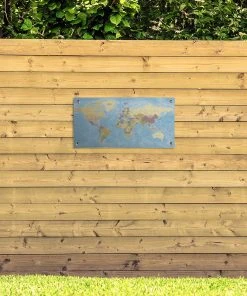 MuchoWow Outdoor-Poster 80x40 Weltkarte - -Gartenaccessoires Verkäufe 2022 3fb5016342bf4dc69e30c81e3fe53a9a
