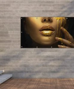 MuchoWow Outdoor-Poster 160x80 Gold - Frau - -Gartenaccessoires Verkäufe 2022 42cc20f614354499a8a5ea1da1e1ac21