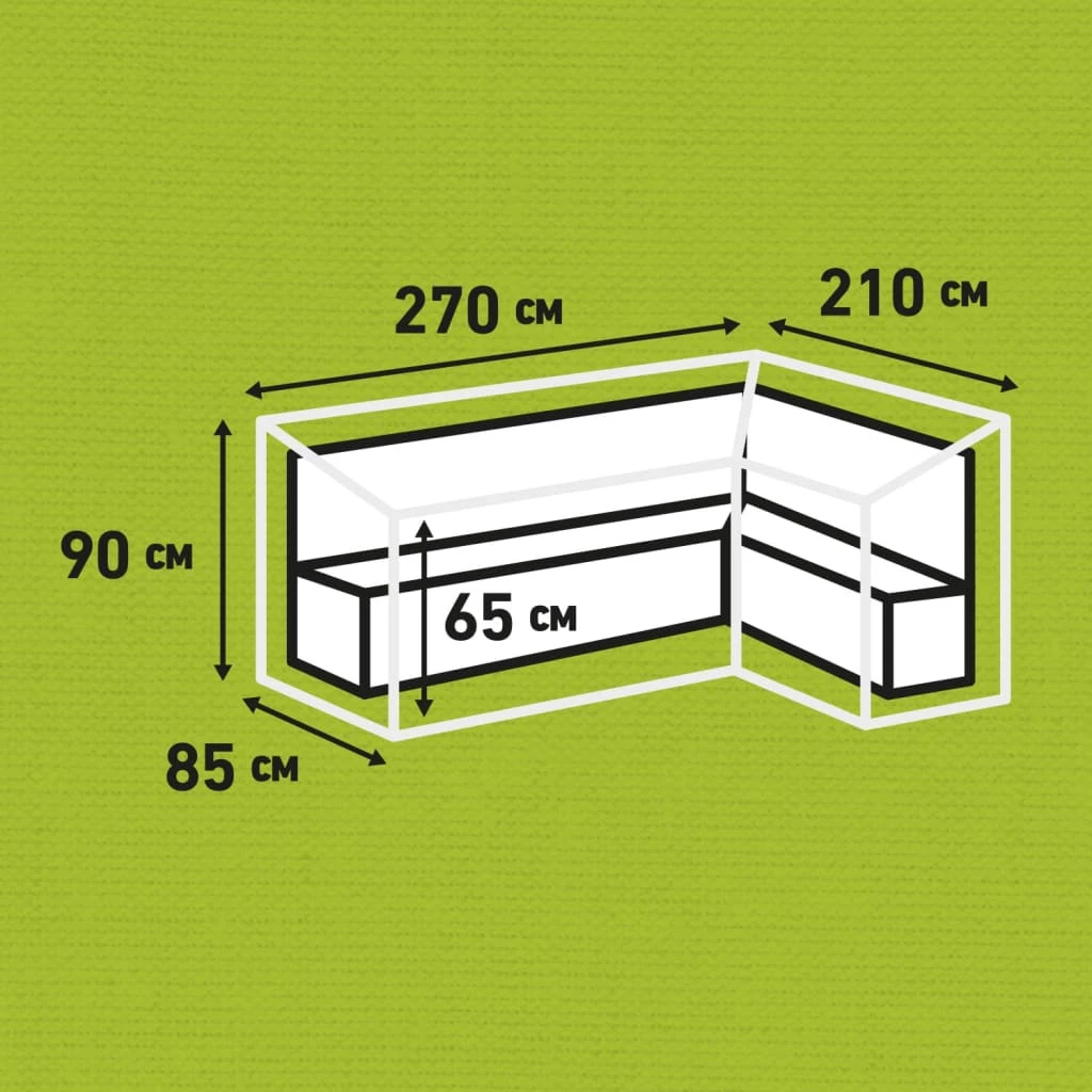 Madison Garten-Lounge-Set-Abdeckung Rechts Grau - Madison Garten-Lounge-Set-Abdeckung 270x210x90 cm Rechts Grau 14 Madison Garten-Lounge-Set-Abdeckung Rechts Grau - Madison Garten-Lounge-Set-Abdeckung 270x210x90 cm Rechts Grau – Bild 12