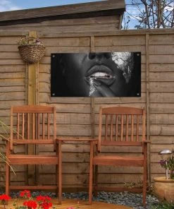 MuchoWow Outdoor-Poster 60x30 Frau - Silber - -Gartenaccessoires Verkäufe 2022 42f950a1f9c748d5a8e95926b7d8ec12