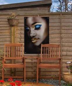 MuchoWow Outdoor-Poster 40x60 Schwarz und Gold -Gartenaccessoires Verkäufe 2022 43815a9989074224bc62f32693df7ea8