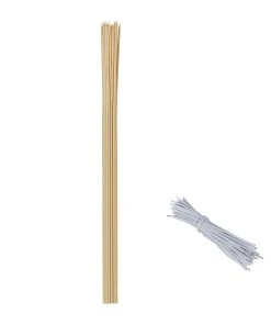 Relaxdays 50er Set Pflanzstäbe 90 cm