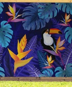 MuchoWow Outdoor-Poster 200x200 Tukan - Blumen -Gartenaccessoires Verkäufe 2022 447b0041f50b4f01ba281f07ec018d84