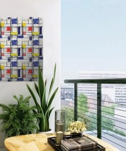 MuchoWow Outdoor-Poster 40x60 Mondrian - Gelb -Gartenaccessoires Verkäufe 2022 4691d3e5686f434ea9ed2c33e6208347