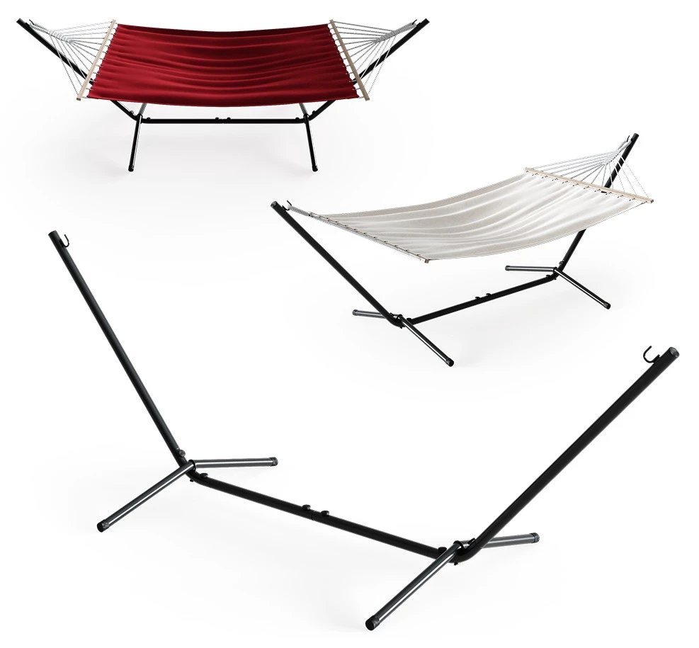 VitaliSpa Hängemattengestell Schwarz Metall 4 VitaliSpa Hängemattengestell Schwarz Metall – Bild 3