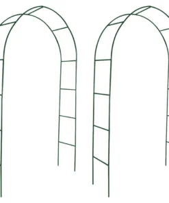 VidaXL Rosenbögen - 2x Garten Rosenbogen Torbogen Rankgitter Rosensäule