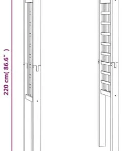 VidaXL Gartenbogen - vidaXL Rosenbogen 110x60x220 cm Massivholz Kiefer Imprägniert 13 VidaXL Gartenbogen - vidaXL Rosenbogen 110x60x220 cm Massivholz Kiefer Imprägniert -Gartenaccessoires Verkäufe 2022 4850c5c9b7a34bb093c67b24db521c28.cropped 197 14 534 1001.processed