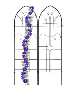 Relaxdays Rankgitter Metall 2er Set