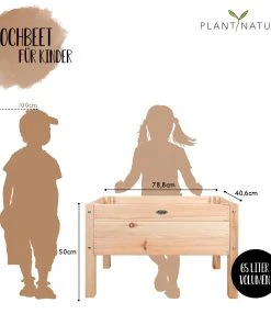 Hochbeet für Kinder - 78 x 50 x 40 cm -Gartenaccessoires Verkäufe 2022 4adc330c9d7a4d52bb0e7a15f15b32eb