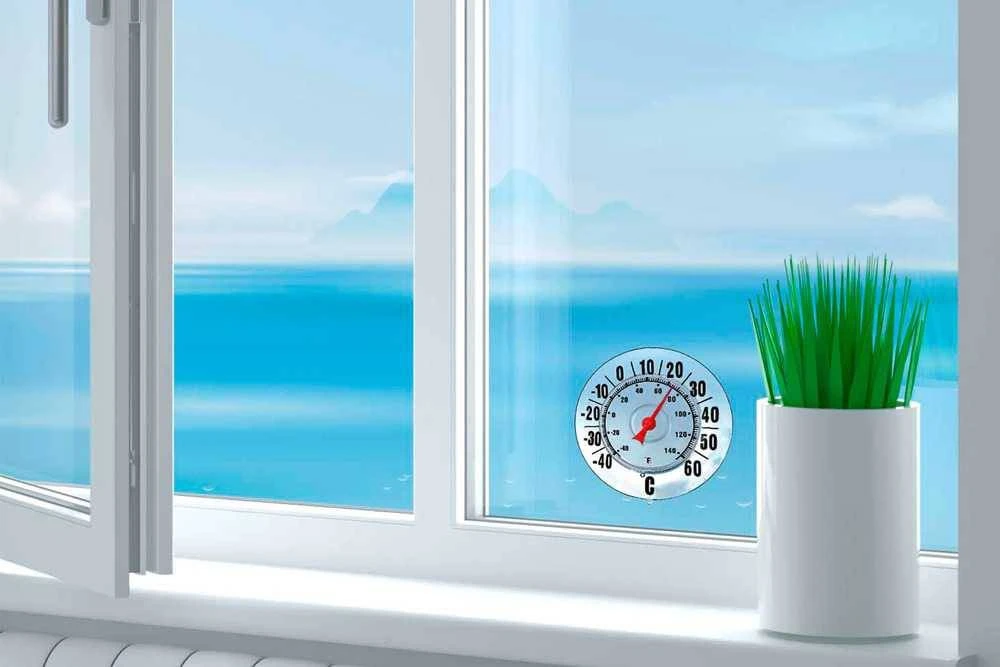 WENKO Fensterthermometer, Montage ohne Bohren 6 WENKO Fensterthermometer, Montage ohne Bohren – Bild 4