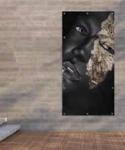 MuchoWow Outdoor-Poster 80x160 Frau - Gold - -Gartenaccessoires Verkäufe 2022 4c5a7e2b09764fa989bd345b6a734121