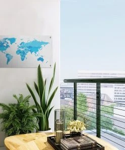 MuchoWow Outdoor-Poster 60x30 Weltkarte - Blau -Gartenaccessoires Verkäufe 2022 4c8cc3a4d23143eca40f84e160d5d0f7
