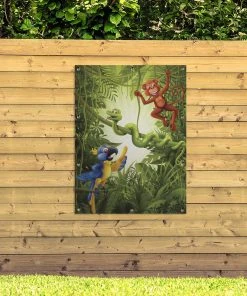 MuchoWow Outdoor-Poster 90x120 Wald - Tiere - -Gartenaccessoires Verkäufe 2022 4d46389e5ea64582813cbddf98fb9658