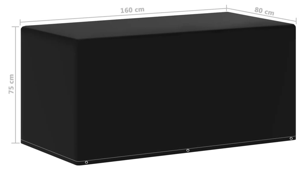 VidaXL Gartenmöbel-Abdeckung 6 Ösen - vidaXL Gartenmöbel-Abdeckung 6 Ösen 160x80x75 cm 7 VidaXL Gartenmöbel-Abdeckung 6 Ösen - vidaXL Gartenmöbel-Abdeckung 6 Ösen 160x80x75 cm – Bild 5