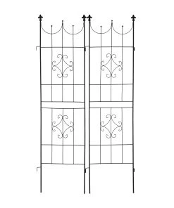 Relaxdays 2er Set Rankgitter aus Metall