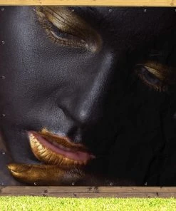 MuchoWow Outdoor-Poster 200x200 Frau - Gold - -Gartenaccessoires Verkäufe 2022 50034b02035d4ef08870f895ac5f5d11